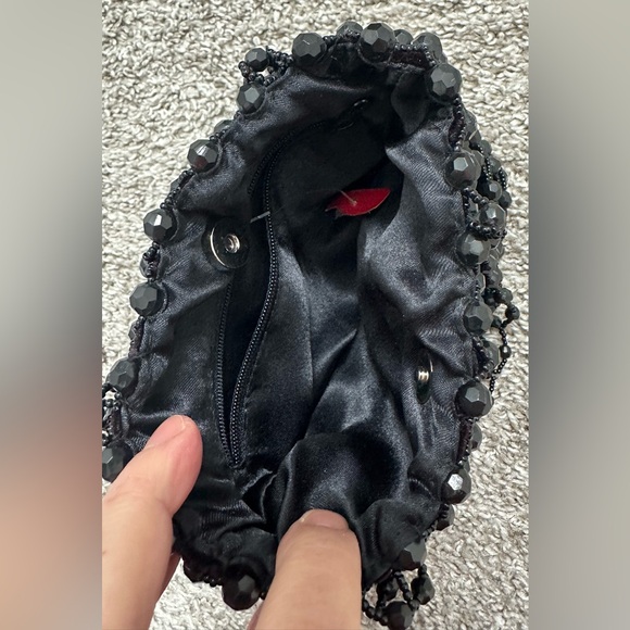 Vintage Black Beaded Purse - Picture 9 of 9